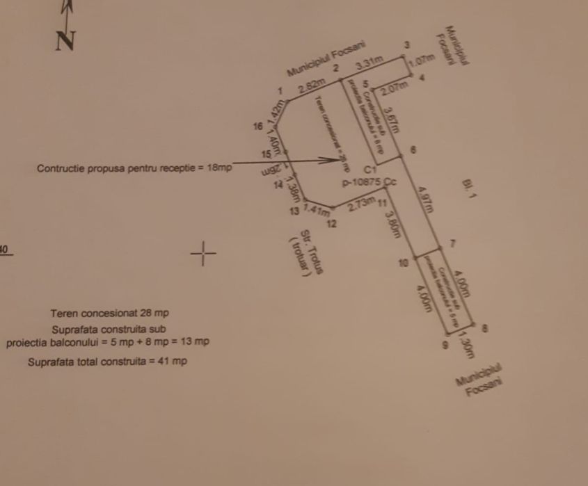 Vand apartament 4 camere + extindere