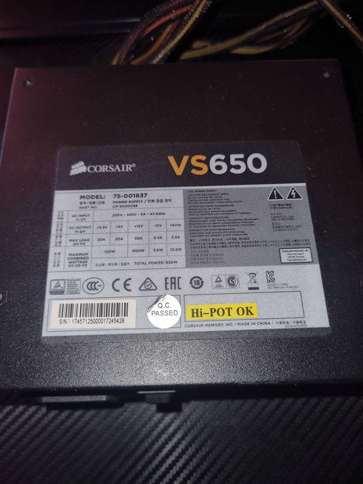 Sursa PC - CORSAIR VS650