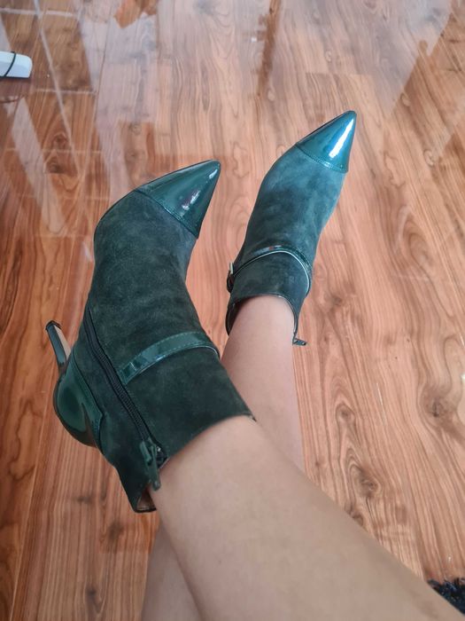 ботильоны замшевые 36р