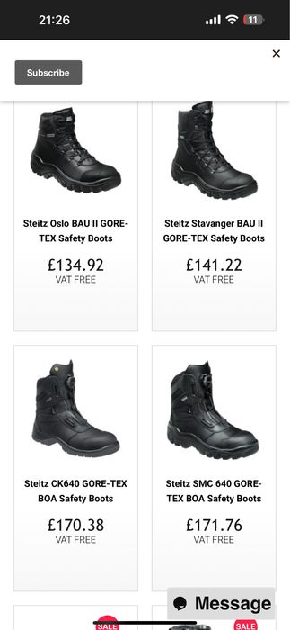 Работни обувки с метално бомбе STEITZ SECURA