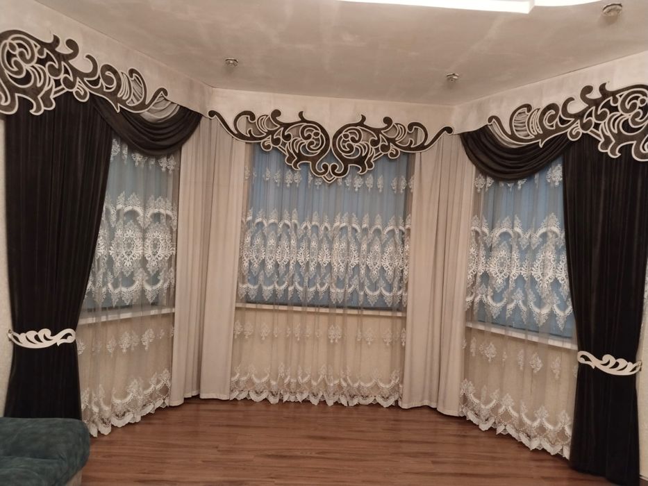 Турецкий велюр перде мен тюль