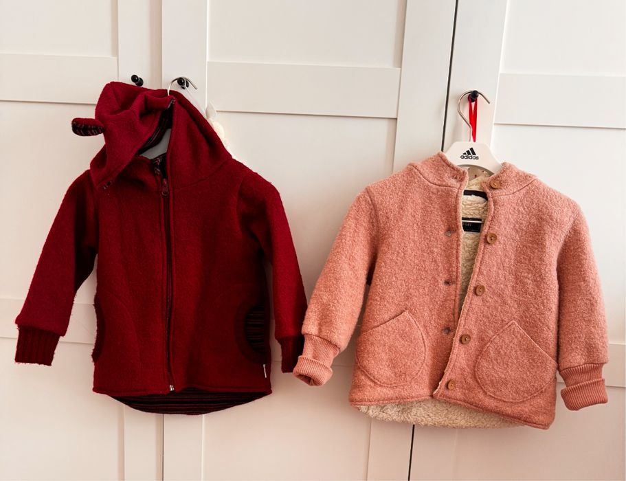 Jacheta lana fiarta cularea cherry , 400 gsm, marinea 104