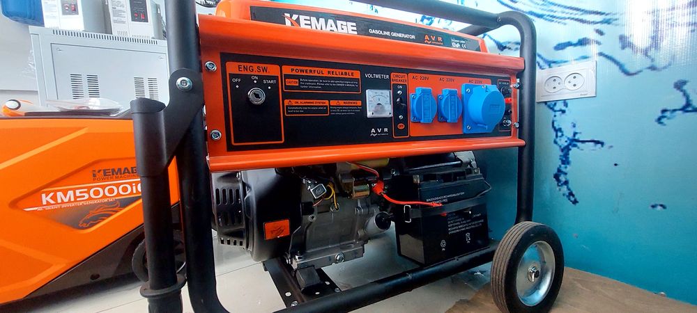 Генератор  kemage  бензиновый шумный  и бесшумный  generator