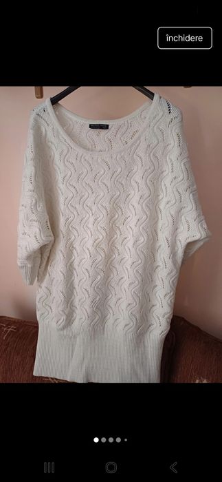 Bluză lungă tricotata cu lurex