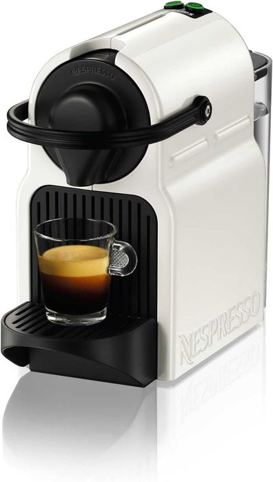 Кафемашина с капсули Krups Nespresso XN1001 Inissia, бяла с подарък 7 капсули