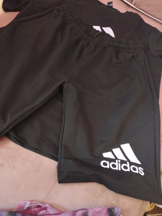 Мъжки летен комплект Адидас  черен