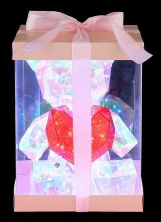 !!БЕЗПЛАТНА ДОСТАВКА LED нощна лампа мече със сърце,топла светлина,USB