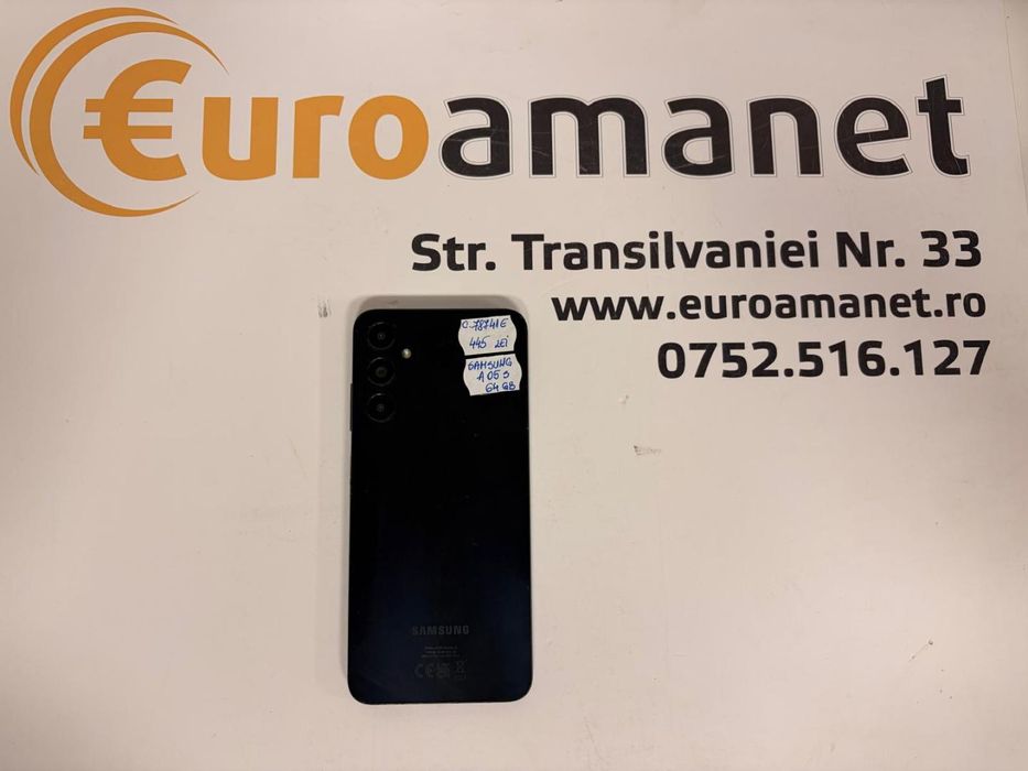 Samsung Galaxy A05s, Dual SIM, 4GB RAM, 64GB, 4G, Black -T-