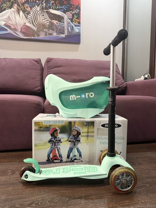 Самокат Micro Mini2go Deluxe Plus Mint