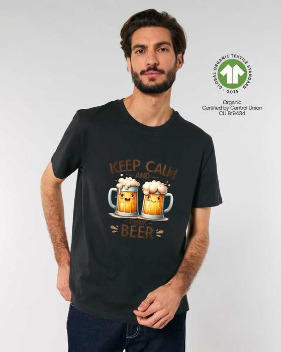 Мъжки тениски с бира, забавни надписи с бира