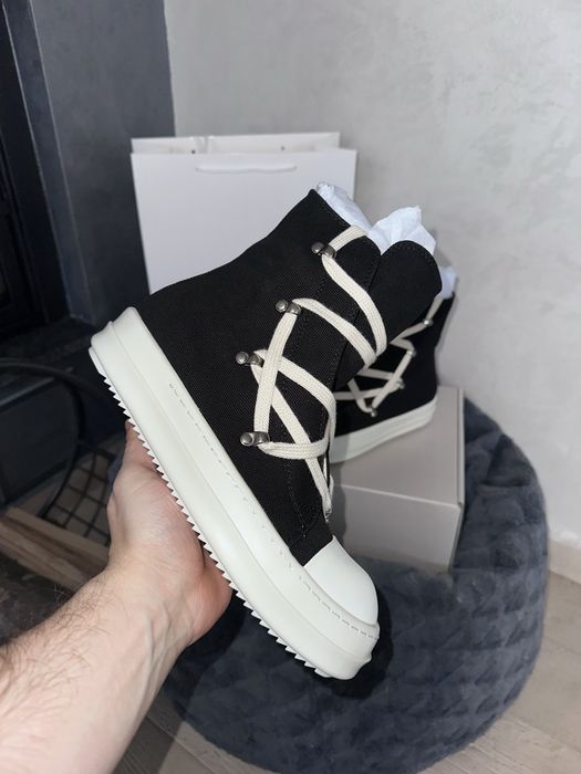 Rick Owens Lido DRKSHDW Hexa High Black Milk