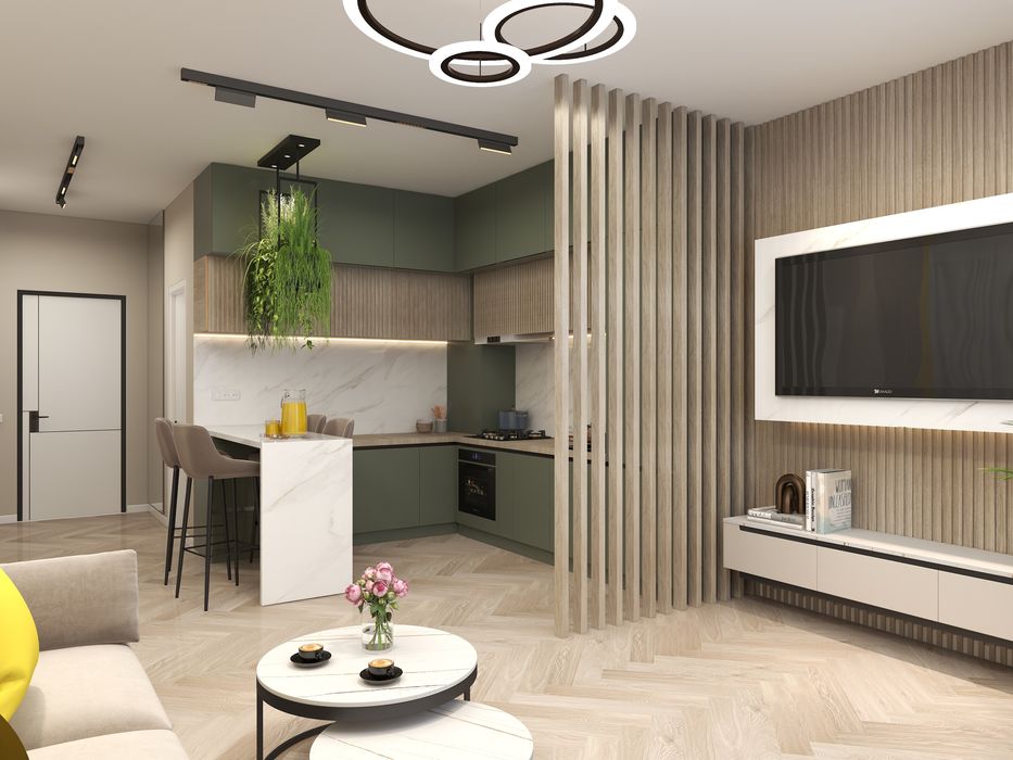 2 camere mobilat, bloc nou, vedere lac si mare, Mamaia Nord