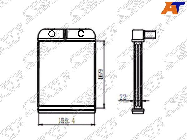 Радиатор отопителя салона Kia Spectra