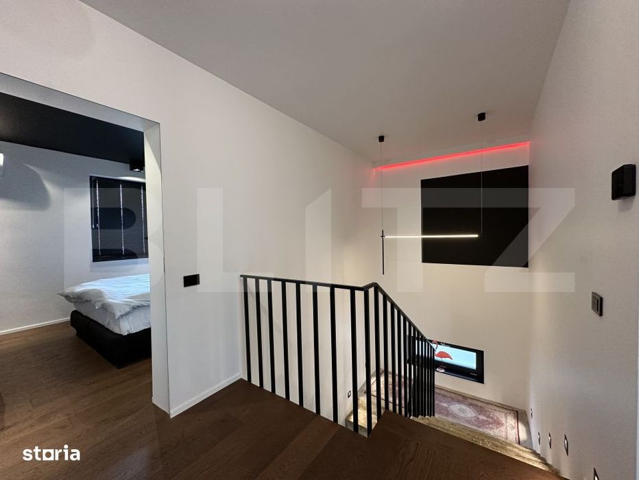 Casa moderna stil industrial, 120 mp utili, zona intrare Baciu - Cluj