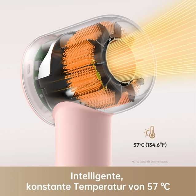 Ултразвуков сешоар за коса Dreame Gleam розов