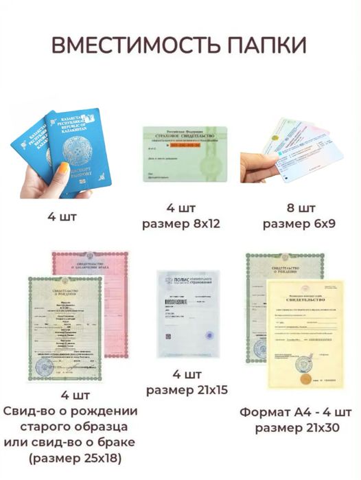 Папка для документов А4 черная