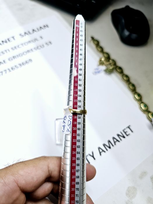 Vand inel dama din aur 14 k 7.52 g cod 713