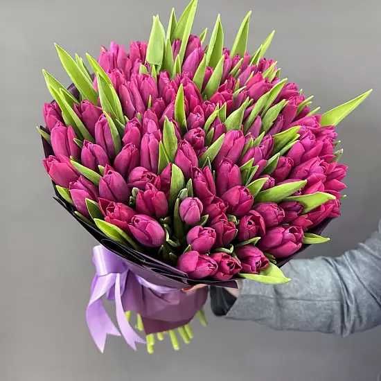 СРОЧНО! 101 тюльпан всего за 20 000 тенге!