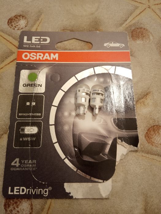 Крушки LED w5w Oram Green