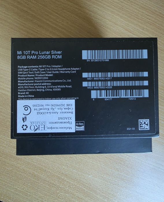 Xiaomi Mi 10T Pro 8gb 256gb