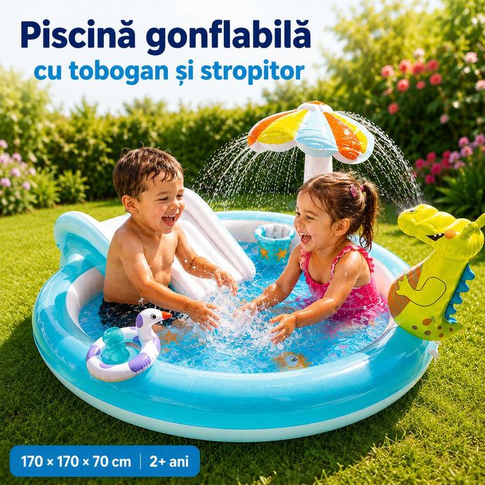Piscina cu Topogan pentru Copii