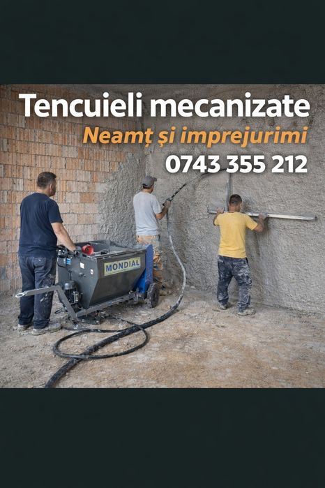 Tencuieli mecanizate interior/exterior