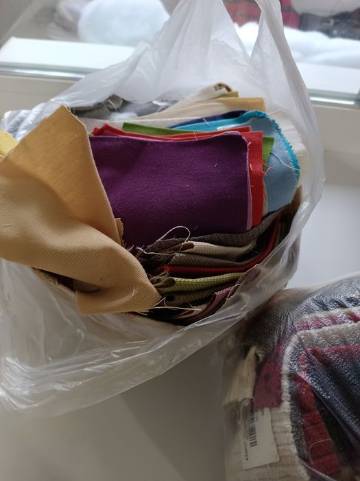 Лоскуты, лоскутки, обрезки тканей