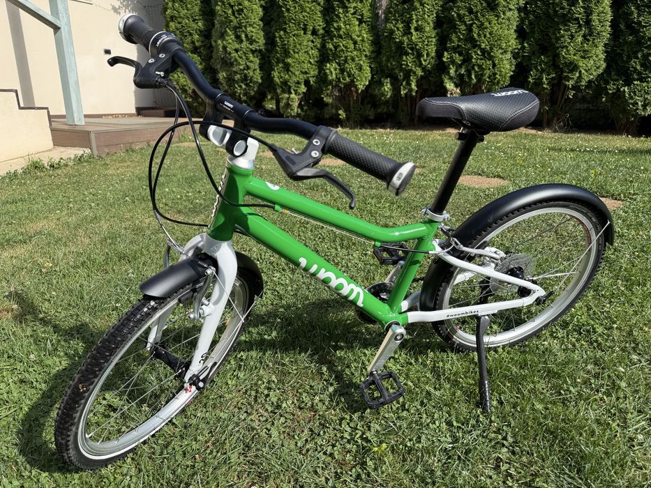 Woom 4 verde bicicletă copii