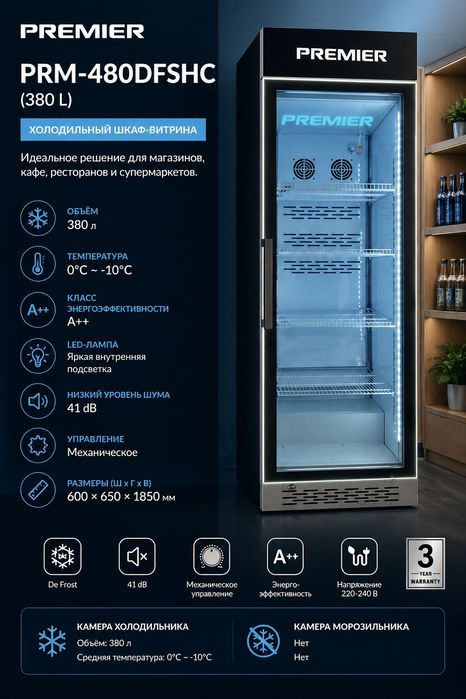ПРОДАЕТСЯ / SOTILADI PREMIER холодильный шкаф витрина (PRM-480DFSHC)