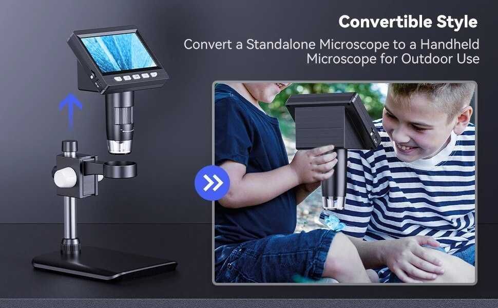 Microscop ultra cu ecran LCD ,camera iluminata ,zoom