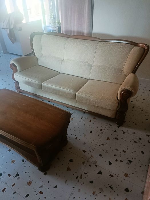 Canapea plus masa Baroc Lemn masiv