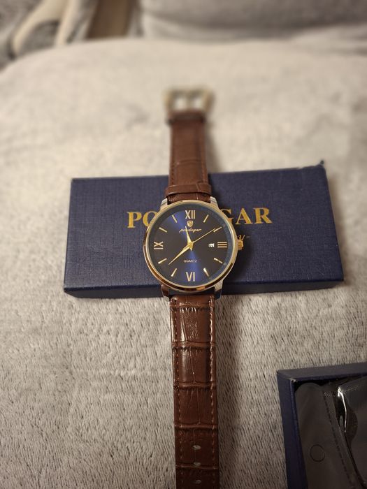 Нов мъжки часовник POEDAGAR, в оригинална кутия.