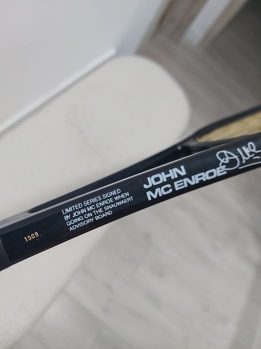 Racheta tenis vintage John McEnroe Autograph Snauwaert rara