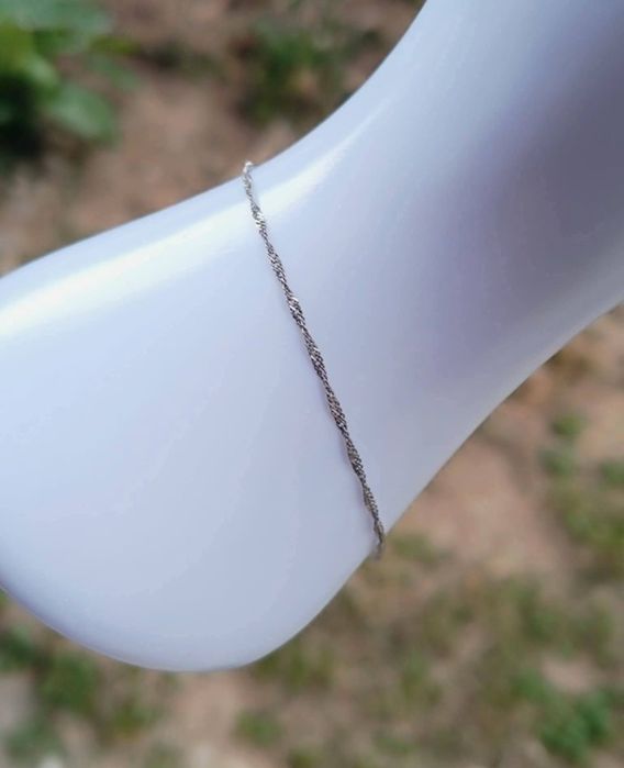 Veche bratara subtire, din argint de 925, copii