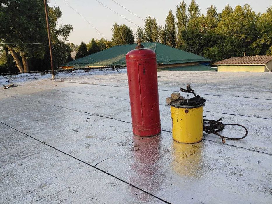 Ремонт крыши кровли полиизол фольгаизол.