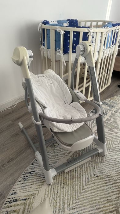 2 в 1 трансформер шезлонг и стол для кормление