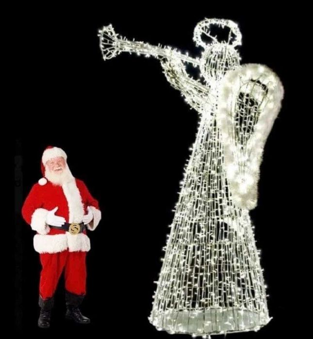 Iluminat festiv Craciun figurine luminoase gigant traversari carosabil