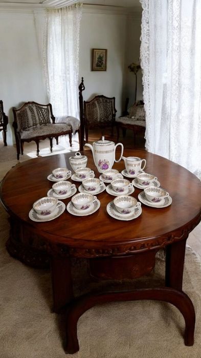 Френски сервиз за чай и кафе Porcelaine de Luxe de la Compagnie Nation