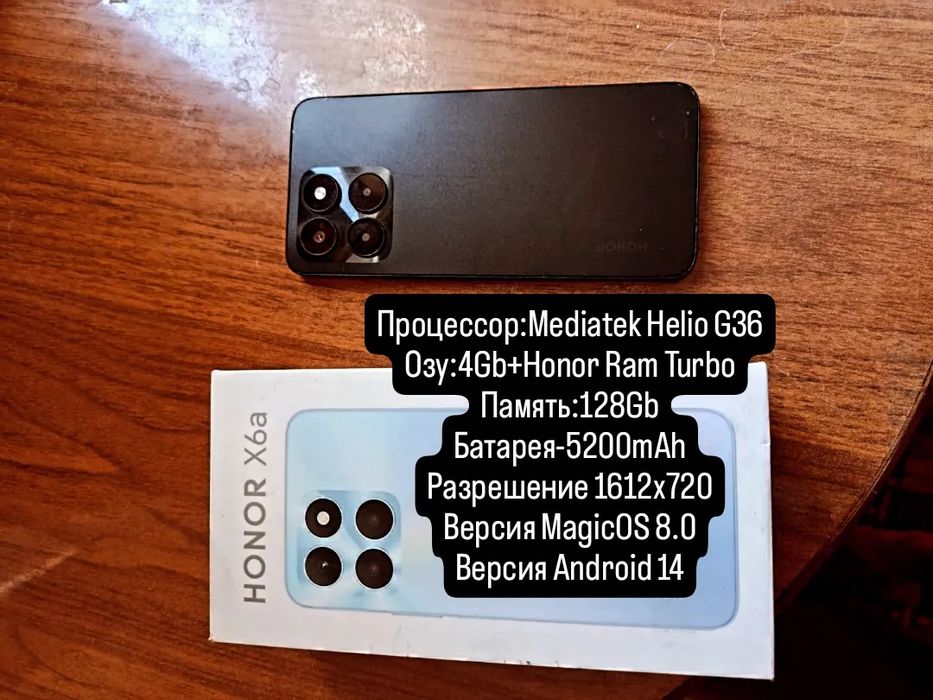 Huawei honor x6a 128gb 25.000