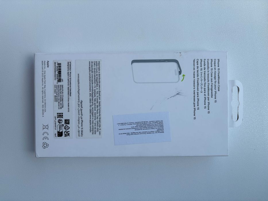 Оригинальный чехол Apple FineWoven для iphone 15