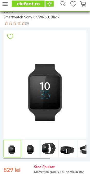 Smartwatch Sony 3 black