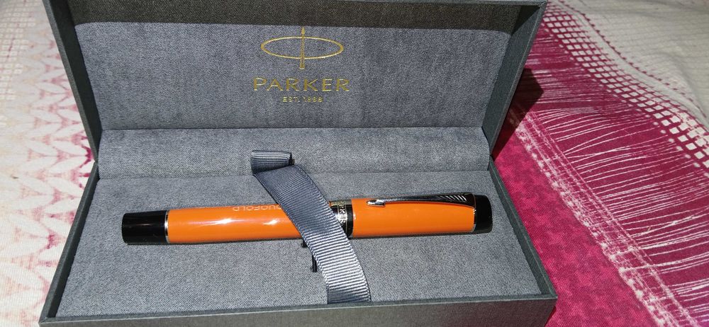 Stilou Parker Big Red CT Duofold Royal Parker penita F