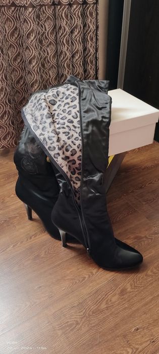 Сапоги-чулки. Замшевые