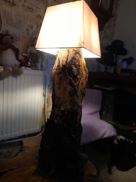 Lampadar veioza din lemn