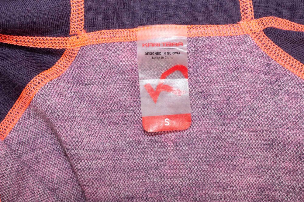 Kari Traa дамска блуза с цип и качулка термо бельо мериносна вълна S