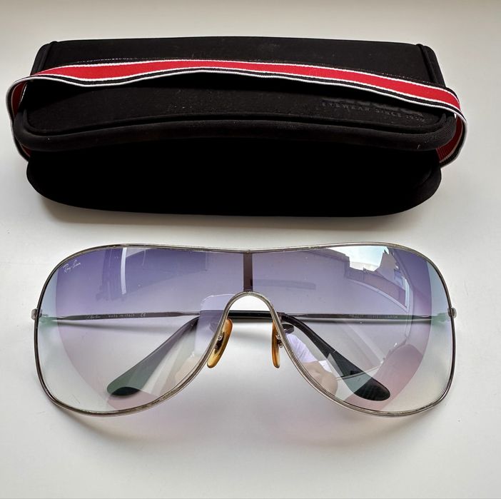 Ray-Ban RB3211 Shield Mask Purple Gradient Large Italy