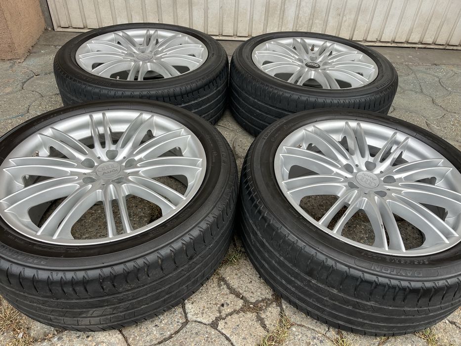 Jante aliaj 5x112mm, anvelope vara 245/45 R18 Audi A4 B8, B9, A6 C6, C7, A5 Mercedes