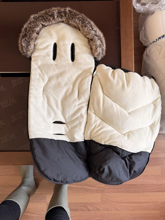 Зимно чувалче kikka boo luxury fur confetti black