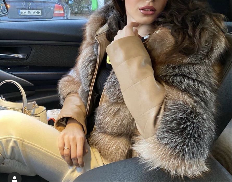 Blana naturala de vulpe, marimea S