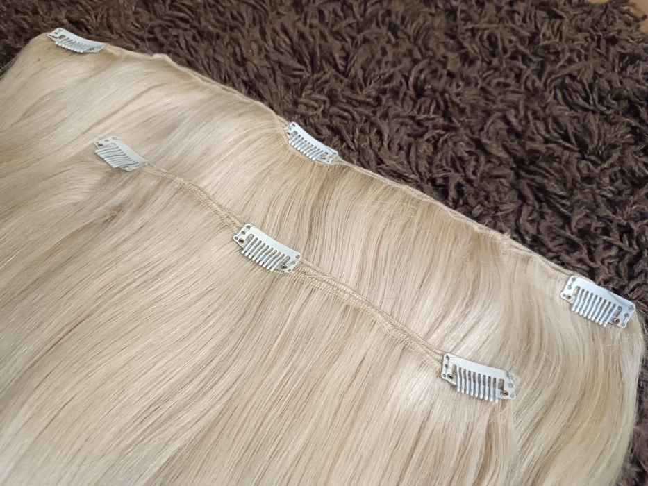 130гр. 100% естествена славянска коса 60см дължина